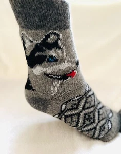 Sheepskin Sheep Wool 100%. Winter Socks. Warming Knitted. Ukraine made. Men. - Picture 1 of 6