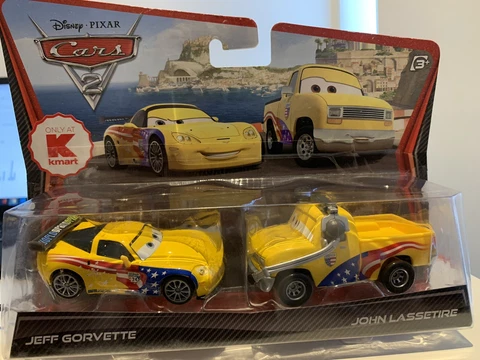 Disney Pixar Cars Jeff Gorvette John Lassetire Racers Series Die Cast Mattel Cover