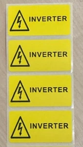 WECHSELRICHTER . Etiketten, Elektroaufkleber gelbes Etikett - Bild 1 von 1