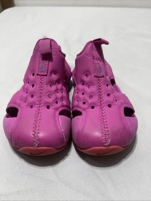 Nike Sunray Protect 2 (PS) Sandals Size 7C Pink And Salmon - Image 1 of 4