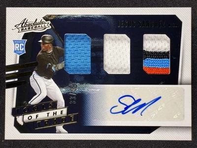 2021 Panini Absolute #TT3S-JS Jesus Sanchez Tools of the Trade Relic Auto /49 - Image 1 of 2