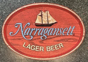 Vintage Narragansett Lager Bier Maritim Schild Clipper Schiff Lakeside Industries - Bild 1 von 11