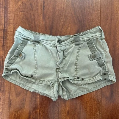 Pantalones Cortos Free People Para Mujer Utility Carga Talla 0 Verde Militar Militar Boho Foto 1 de 4