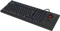 KeySonic TAS KSK-8202ELU-T DE Trackball black Tastiera QWERTZ Porcellana 61102 - Immagine 1 di 1