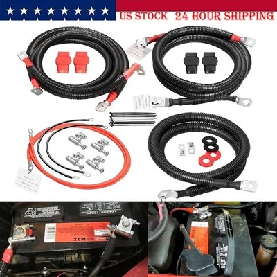 Kit de cables de batería diésel de 7,3 L para 99-03 Ford Superduty F250/F350/Excursion Foto 1 de 4