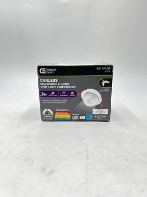 COMMERCIAL ELECTRIC Canless Selectable Lumens Spot Light Recessed Light Kit 3in - Image 1 of 4