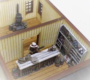 New! 28mm Old Wild West Western SHOP INTERIOR SET #2 - Picture 1 of 2