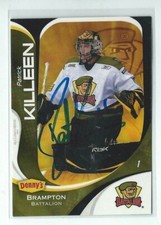 Patrick Killeen Signed 2007/08 Denny's Brampton Battalion Team Issued Card #1