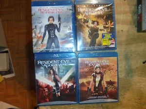 4 Resident Evil ,Apocalypse+Retribution+ Afterlife (Blu Ray Collection) - Picture 1 of 3