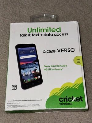 BRAND NEW CRICKET WIRELESS ALCATEL VERSO PREPAID SMARTPHONE 4G LTE - Image 1 of 4