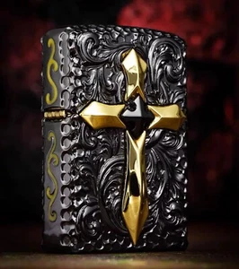 Nuevo encendedor de aceite Zippo cruz con caja - Imagen 1 de 9