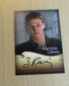 2012 Cryptozoic Vampire Diaries Season 1 autograph Zach Roerig as MATT A7 - Picture 1 of 2