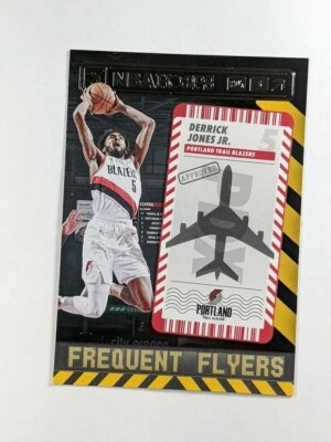 2021-22 Panini NBA Hoops Derrick Jones Jr. Frequent Flyers #12 - Trail Blazers - Image 1 of 2