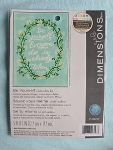 DIMENSIONS BRAND NEW EMBROIDERY KIT 'BE YOURSELF'. - Picture 1 of 5