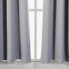 2X Eyelet Curtains Pair Blackout 3 Layers Pure Fabric Thermal Insulated Qld