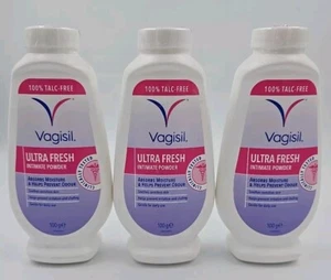 3 X VAGISIL ULTRA FRESH INTIMATE POWDER - 100G - Picture 1 of 6