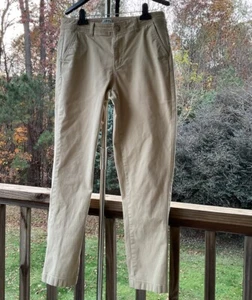 L.L. Pantalones chinos Bean Favorite Fit beige bolsillos tiro medio 100 % algodón talla 8 - Imagen 1 de 17