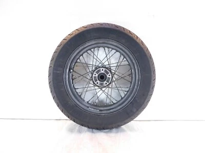 2007 Harley Davidson Sportster 883 & 1200 Low Chrome Laced Rear Wheel Rim & Tire - Image 1 of 4