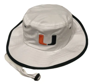 Zephyr NCAA Miami Hurricanes “Sideline" Floppy Bill Drawstring Bucket Hat NWT - Picture 1 of 5