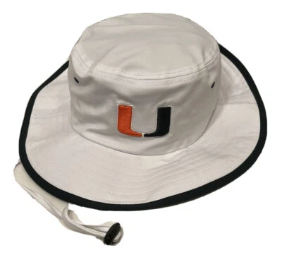 Zephyr NCAA Miami Hurricanes “Sideline" Floppy Bill Drawstring Bucket Hat NWT - Image 1 of 4