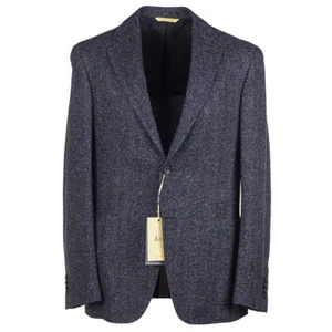 Canali 'Kei' Soft Woven Herringbone Mélange Wool-Silk Sport Coat 40R (Eu 50) NWT - Picture 1 of 10