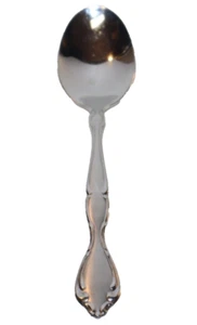 Oneida CANTATA Glossy Stainless Flatware  - 1 (Single) OVAL SOUP/PLACE SPOON - Picture 1 of 7