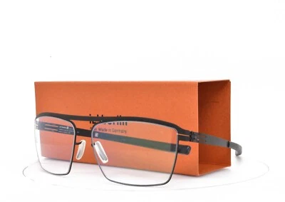 iC! Gafas Berlin Negro Mate Cuadradas Aviador 56-16-145 Ricken B Foto 1 de 4