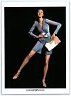 2014  Print Ad, Model Anais Pouliot Jacket Shorts Flats Legs Smile Handbag Cute