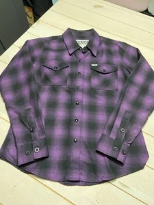 Womens Dixxon Flannel Form & Function Purple Pre Pleat Size Small - Picture 1 of 8