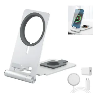 For iPhone 15 14 13 12 11 Pro Max Apple Watch Magsafe Charger Stand Holder Mount - Picture 1 of 15