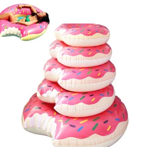 Inflatable Giant Donut Raft Swim Ring Float Beach Lounge 60-110cm for Kids/Adult - Picture 1 of 13