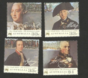 AUSTRALIA - MNH SET - NEW SOUTH WALES, THE DECISION TO SETTLE - 1986. - Picture 1 of 2