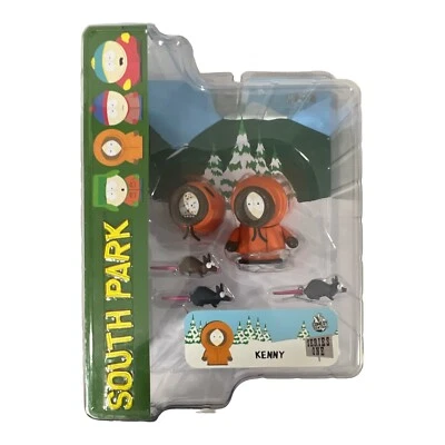 South Park Series 1 Kenny Action Figure w/ Dead Kenny Alternate Head and 3 Rats Foto 1 de 2