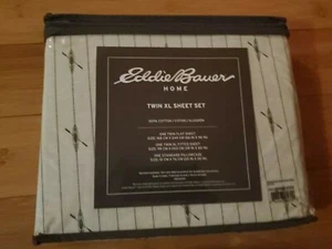 Eddie Bauer Home | Percale Collection Sheet Set-100% Cotton, Downstream T200 - Picture 1 of 3