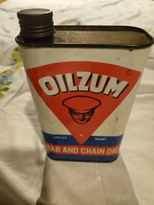 1 Oilzum Metallstange & Kette Öldose Vintage LEERE DOSE - Bild 1 von 17