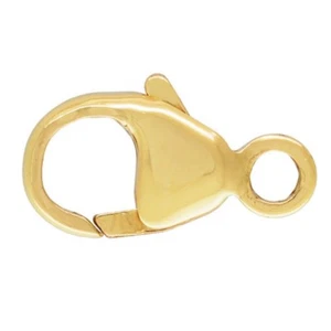 8mm 18ct Gold Plated Sterling Silver Trigger Style Jewellery Clasp Catch - Picture 1 of 1