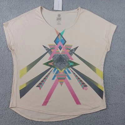 Element Women's Size Medium Graphic Sleeveless T-Shirt Tan Beige - Image 1 of 4