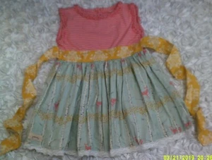 Persnickety Size 7 Bo Peep Kassidy Deer Tunic Tank Top Dress Spring Summer  - Picture 1 of 6