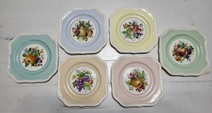 Vtg. Johnson Bros Old English Plate Salad Fruit Center Set of 6 England Table - Picture 1 of 7