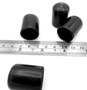 3/4 Zoll Außendurchmesser Passform 1 Zoll Länge Endkappe Abdeckung flexibel Aufsteckrohr Rohrschraube Maske Schutz - Bild 1 von 12