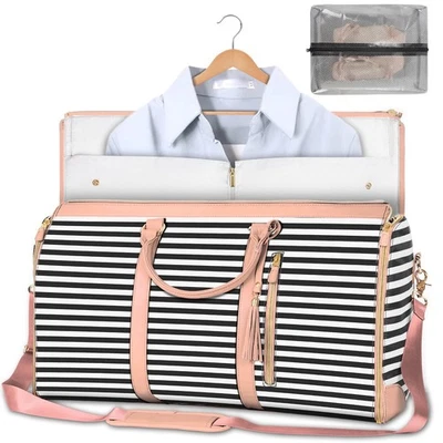 Bolso de viaje de gran capacidad para mujer Bolso de mano plegable Bolso de traje impermeable Clo Foto 1 de 4
