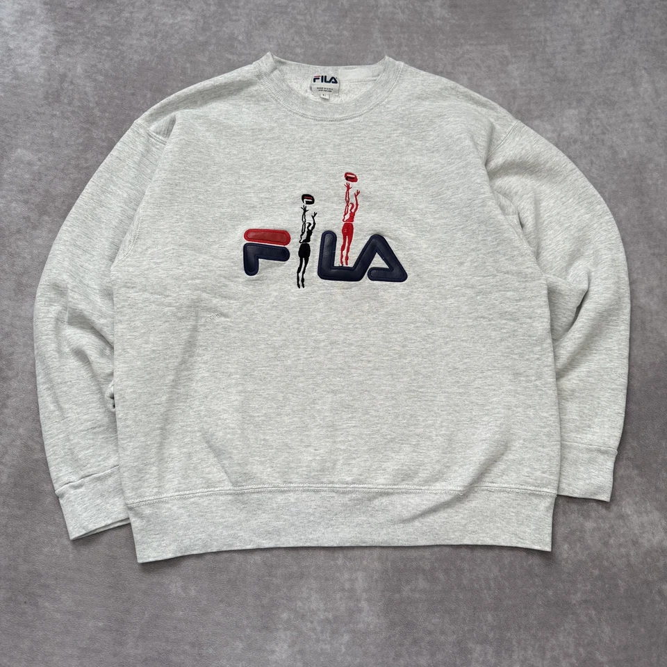 Sudadera de baloncesto vintage años 90 Fila para hombre L logotipo bordado EE. UU. Foto 1 de 4