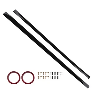 Black Side Skirt Extension Panel for VW Golf 7 7.5 R Line 2013-2020 Body Kit ABS - Picture 1 of 20