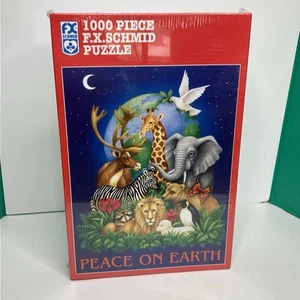 FX Schmid 1000 Piece Puzzle Peace on Earth Jungle Animals Colorful 20”x27” New - Picture 1 of 8