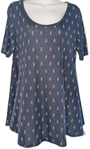 LULAROE Mujer/Jr.Blusa Pullover Manga Corta Azul Marino - Talla S - Imagen 1 de 4