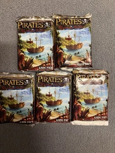 Pirates of the Mysterious Islands- 5 Sealed Booster Packs- Unopened WizKids CSG - Picture 1 of 6