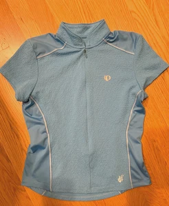Pearl Izumi Small  Select Cycling Jersey Blue  1/4 Zip Short Sleeve Rear Pockets - Picture 1 of 5