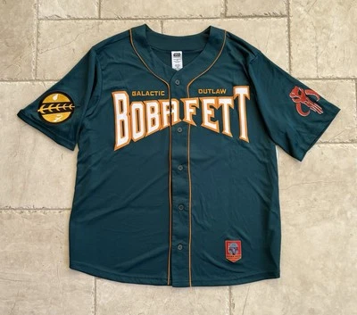 🔥Disney Parks - BOBA FETT - Baseball Jersey - STAR WARS - M💥 - Image 1 of 4