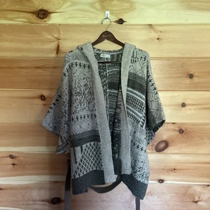 Abercrombie And Fitch Cardigan Women’s M/L Belted Acrylic Blend Gray - Picture 1 of 9