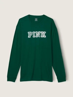 NUEVA CAMISETA VICTORIAS SECRET ROSA MANGA LARGA ALGODÓN OVERSIZE XS,S,M,L,XL,2XL Elige! Foto 1 de 4